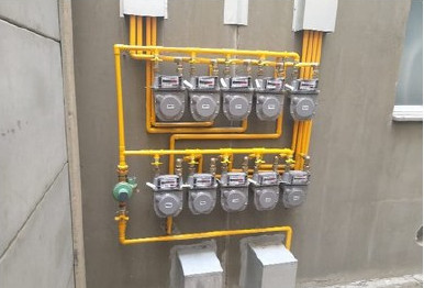 Abrigo de medidores de gás instalado pela Solution