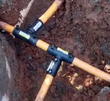 Instalação de rede de gás com eletrofusão executada pela Solution